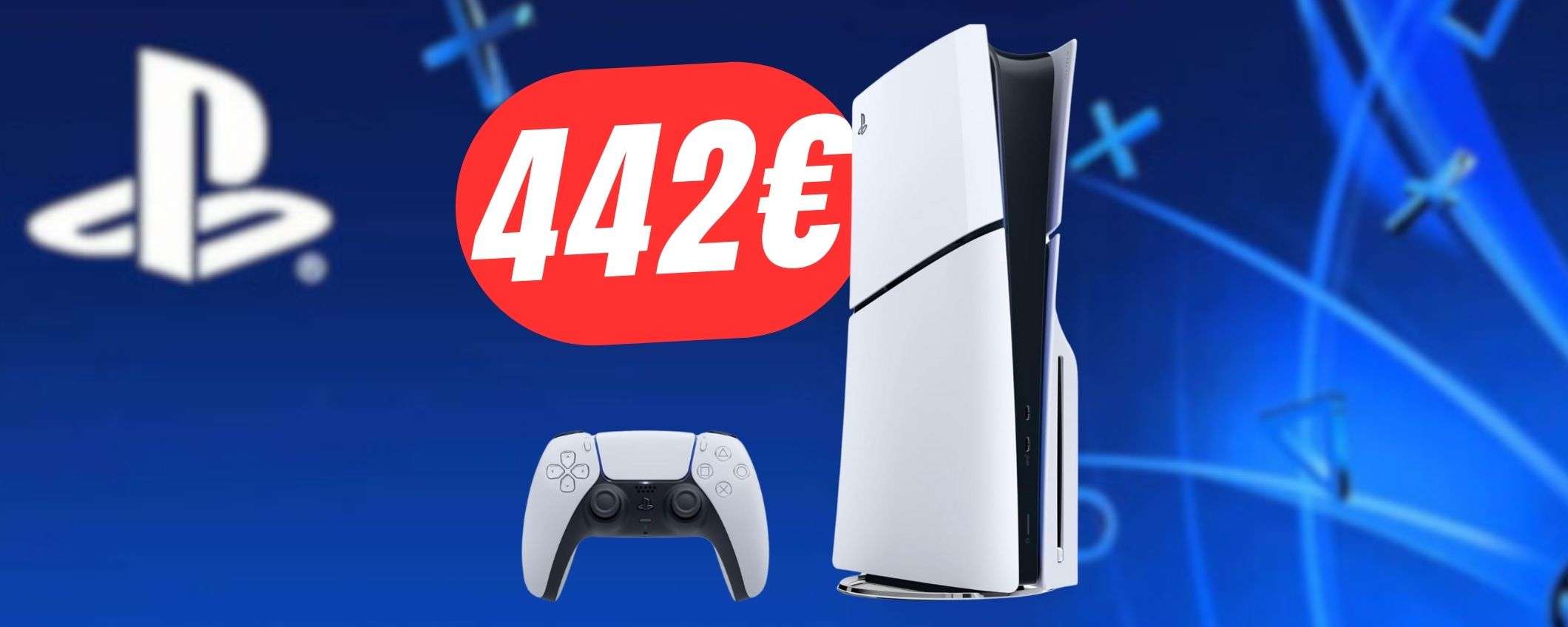 PS5 Slim sfiora il MINIMO STORICO su Amazon (442€!) PS5 Slim sfiora il MINIMO STORICO su Amazon (442€!)