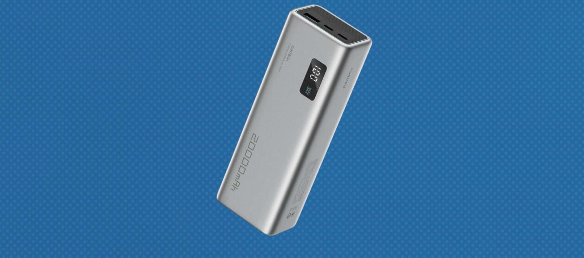 20.000mAh e ricarica rapida a 100W: questo power bank assurdo è tuo a meno di 38€ 20.000mAh e ricarica rapida a 100W: questo power bank assurdo è tuo a meno di 38€