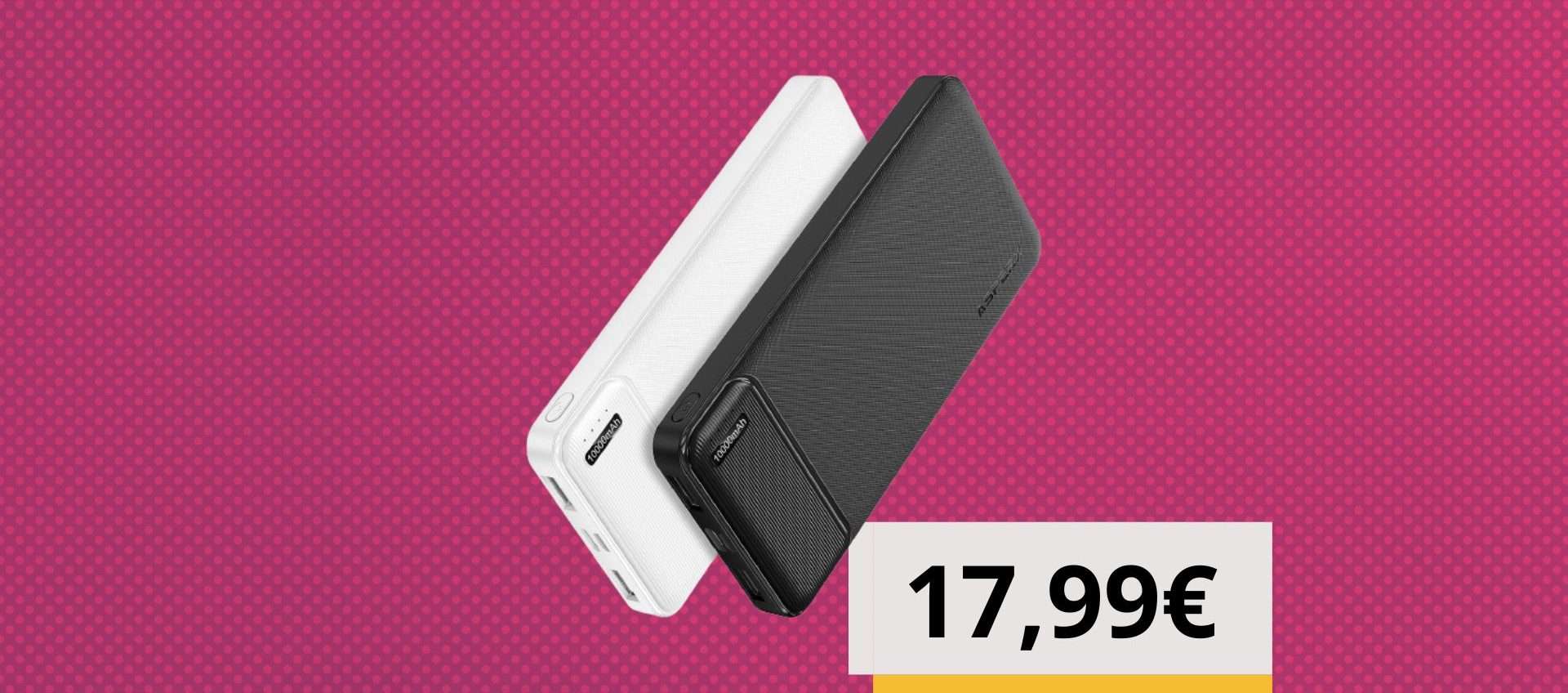 Confezione con due power bank 10.000mAh ad un prezzo assurdo: solo 17,99€ Confezione con due power bank 10.000mAh ad un prezzo assurdo: solo 17,99€