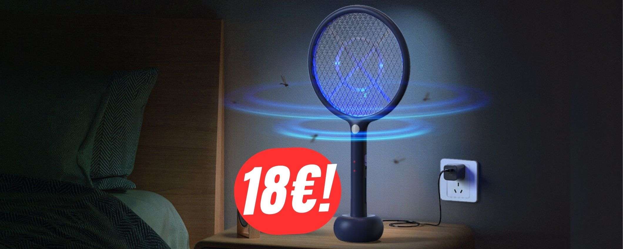 Zanzare? Addio con la RACCHETTA a 18€ (funziona anche come lampada!) Zanzare? Addio con la RACCHETTA a 18€ (funziona anche come lampada!)