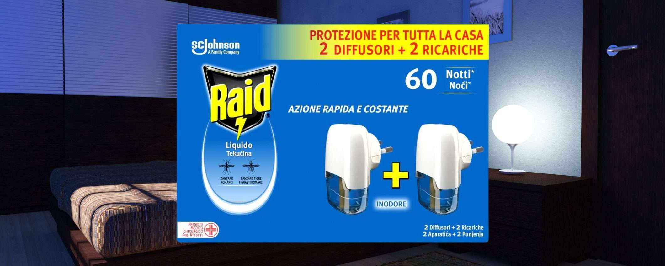 Raid Liquido Antizanzare: formato CONVENIENZA in MAXI SCONTO a meno di 7 euro Raid Liquido Antizanzare: formato CONVENIENZA in MAXI SCONTO a meno di 7 euro