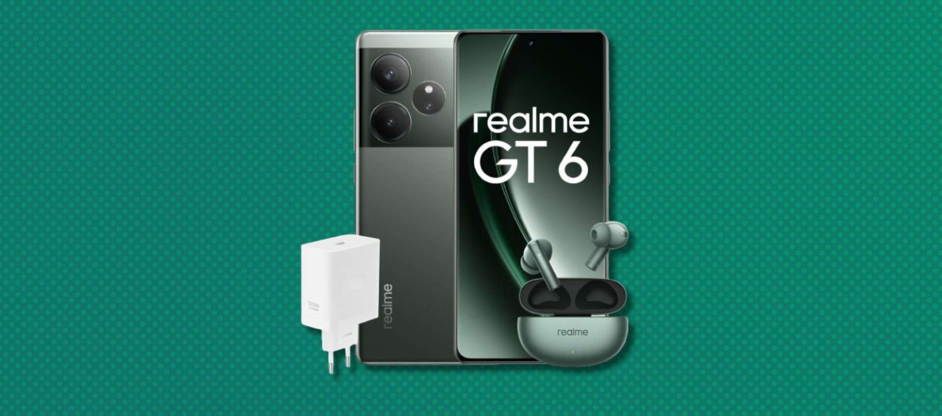Il Realme GT6 (8+256GB) è già in super offerta: auricolari e caricatore 120W in omaggio Il Realme GT6 (8+256GB) è già in super offerta: auricolari e caricatore 120W in omaggio