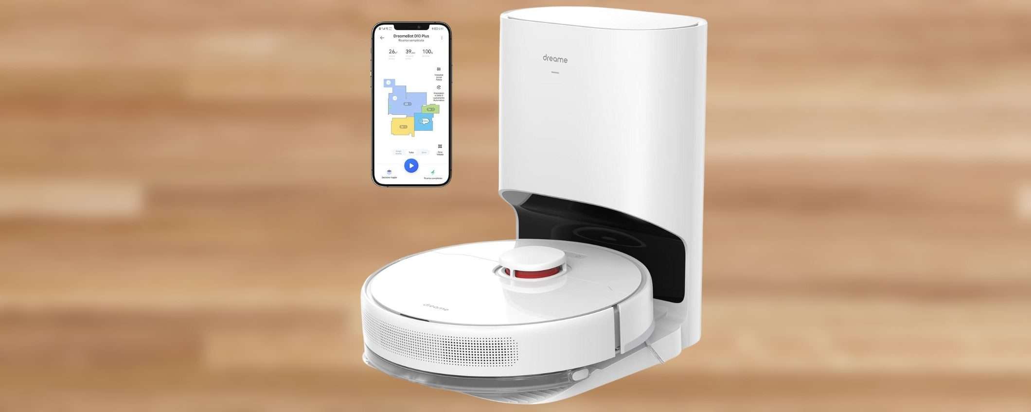 Robot aspirapolvere dreame D10 Plus con SVUOTAMENTO AUTOMATICO in sconto (Amazon) Robot aspirapolvere dreame D10 Plus con SVUOTAMENTO AUTOMATICO in sconto (Amazon)
