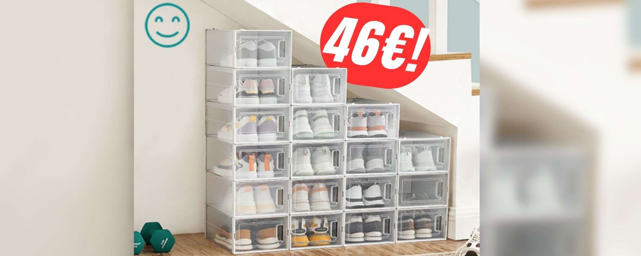 Esponi le tue sneakers con queste SCATOLE PORTASCARPE (18 a soli 46€!) Esponi le tue sneakers con queste SCATOLE PORTASCARPE (18 a soli 46€!)