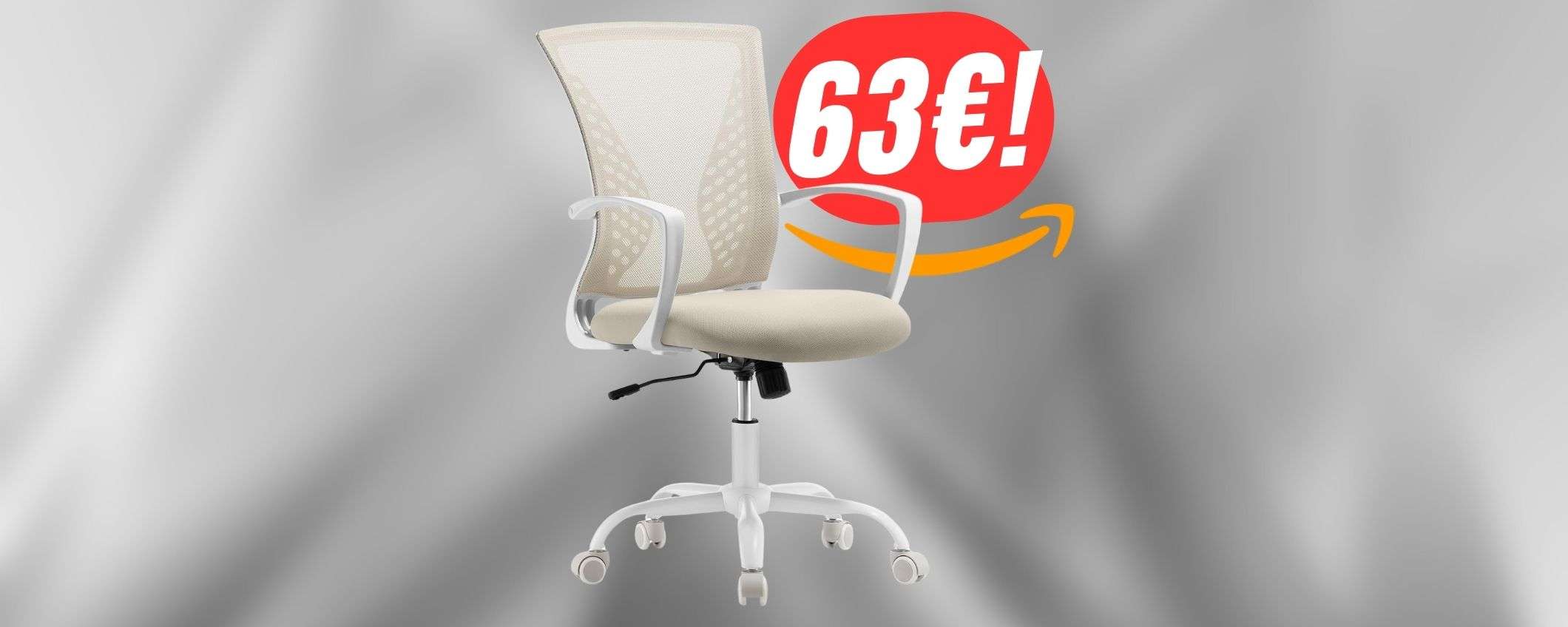 Migliora la tua postura con 63€ grazie alla SEDIA ERGONOMICA! Migliora la tua postura con 63€ grazie alla SEDIA ERGONOMICA!