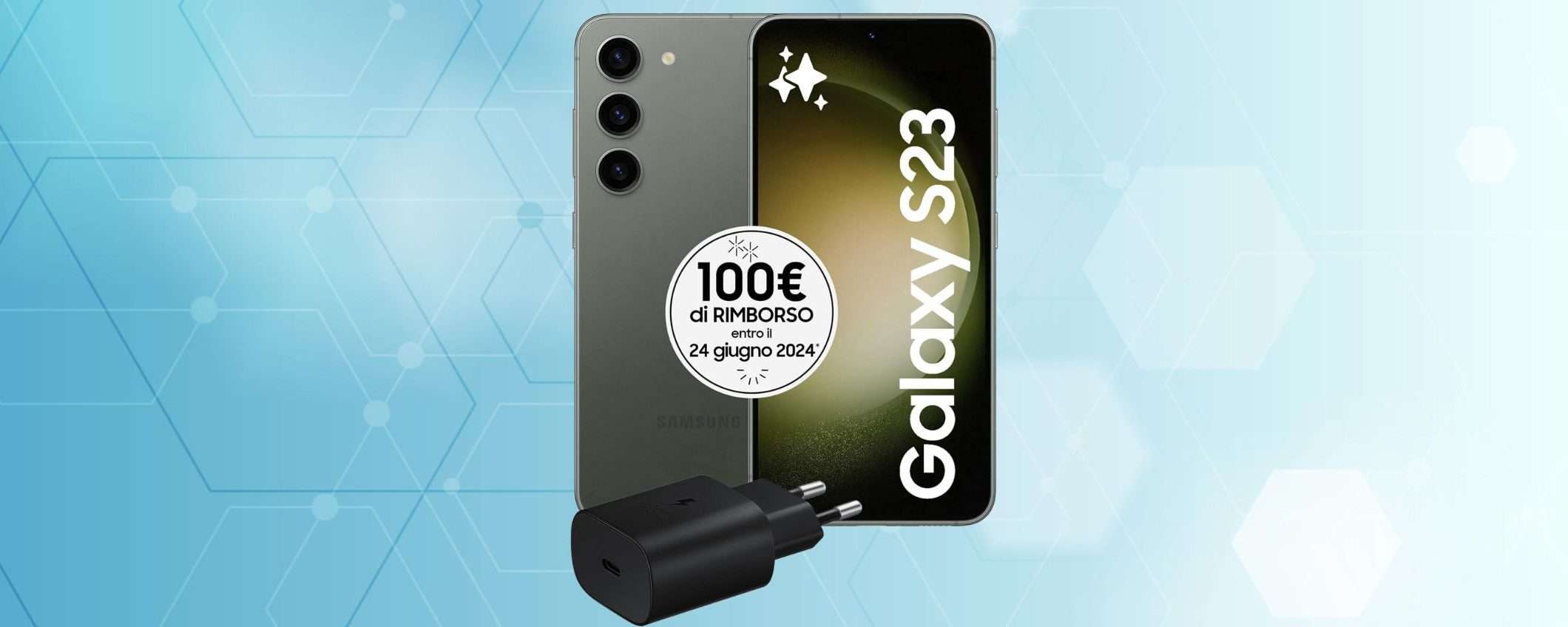 BOMBA: puoi avere il Samsung Galaxy S23 a 399 euro su Amazon con questo doppio sconto BOMBA: puoi avere il Samsung Galaxy S23 a 399 euro su Amazon con questo doppio sconto