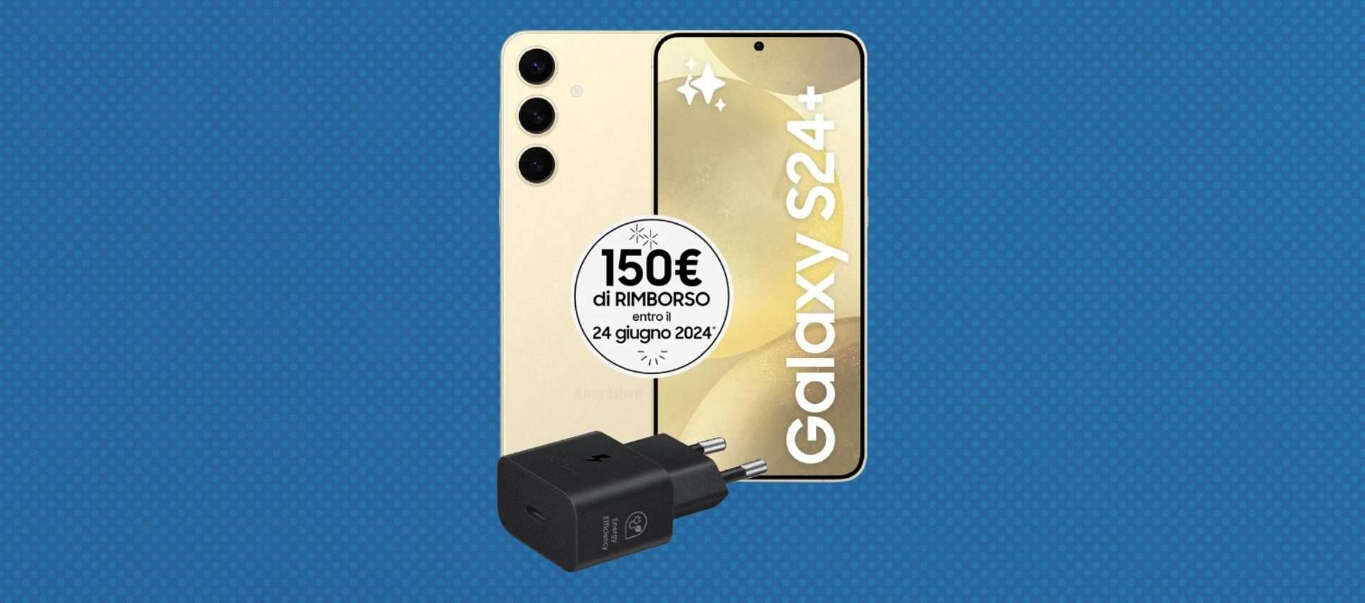 Samsung Galaxy S24+, offerta bomba: da 1189 a soli 699 euro grazie al cash back Samsung Galaxy S24+, offerta bomba: da 1189 a soli 699 euro grazie al cash back