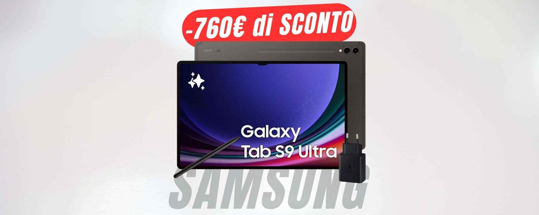 RISPARMIA -760€ sul tablet Samsung Galaxy Tab S9 Ultra (SCONTO+CASHBACK)! RISPARMIA -760€ sul tablet Samsung Galaxy Tab S9 Ultra (SCONTO+CASHBACK)!