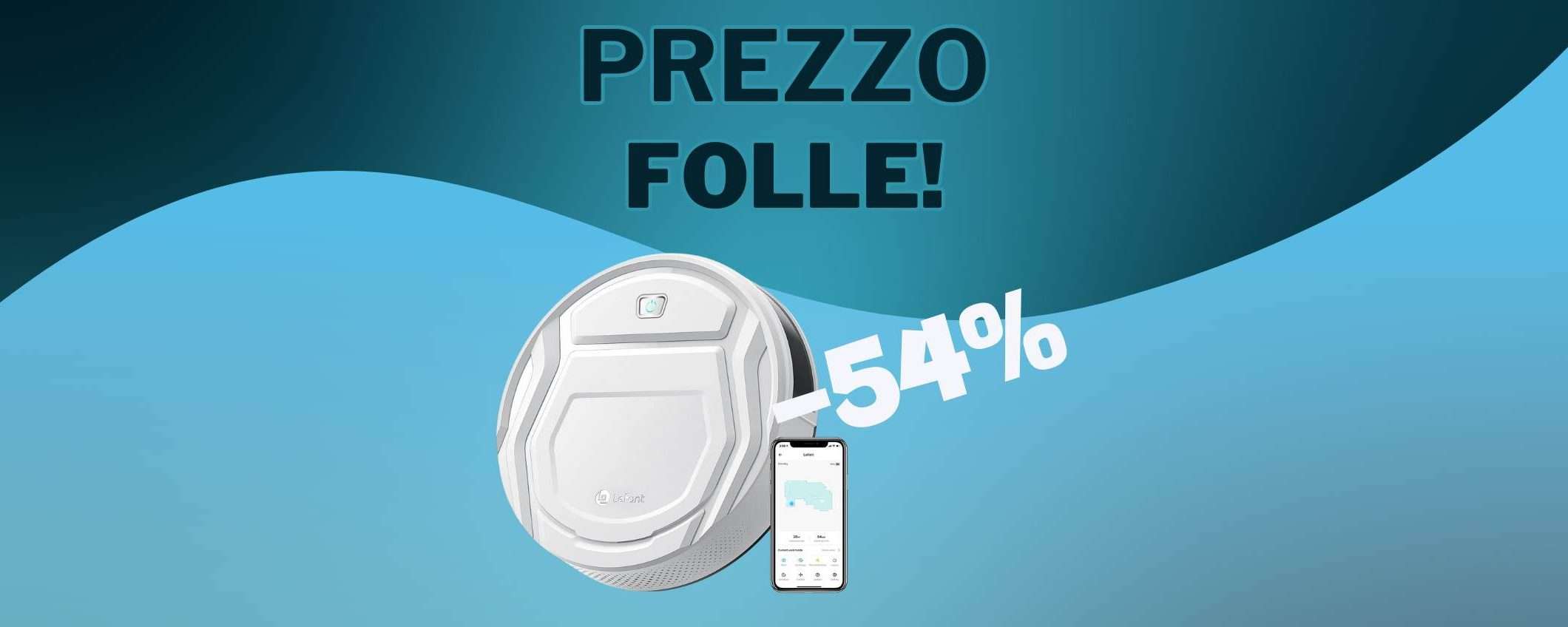 Robot aspirapolvere Lefant: pulisce da solo! (-54%) Robot aspirapolvere Lefant: pulisce da solo! (-54%)