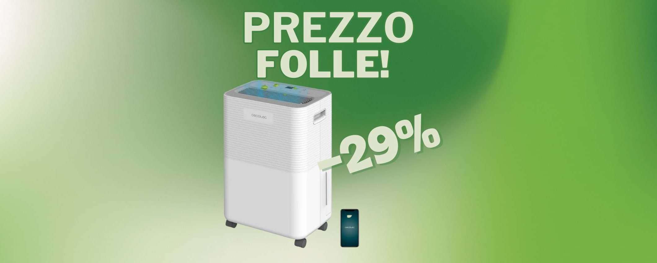 Deumidificatore Cecotec perfetto per l'estate (-29%) Deumidificatore Cecotec perfetto per l'estate (-29%)