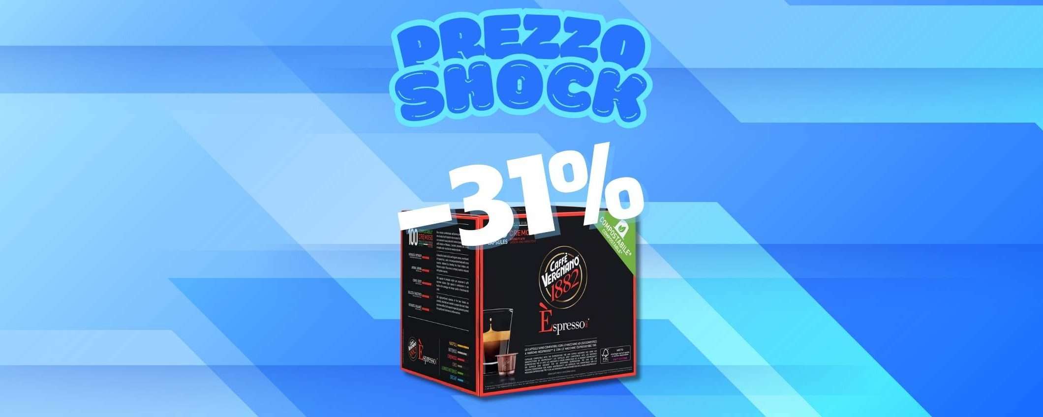 Caffè Vergnano Èspresso: caffè top in sconto del 44% Caffè Vergnano Èspresso: caffè top in sconto del 44%