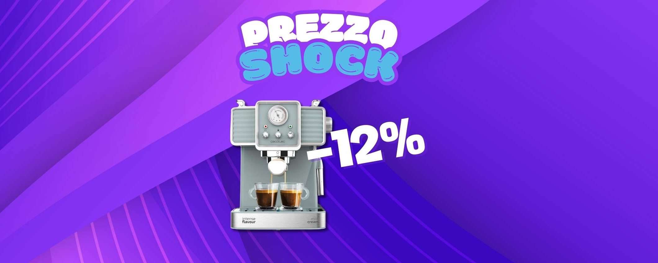 Macchina per il caffè Cecotec: bellissima e in sconto del 12% Macchina per il caffè Cecotec: bellissima e in sconto del 12%