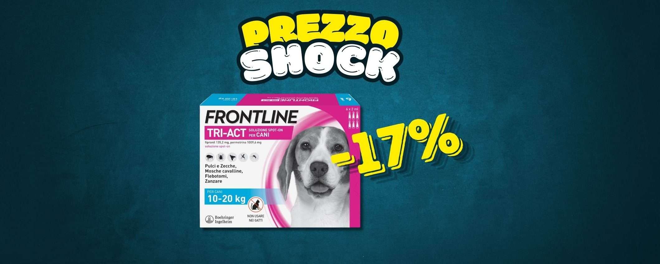 6 pipette Frontline Triact a un prezzo FOLLE (-11%) 6 pipette Frontline Triact a un prezzo FOLLE (-11%)