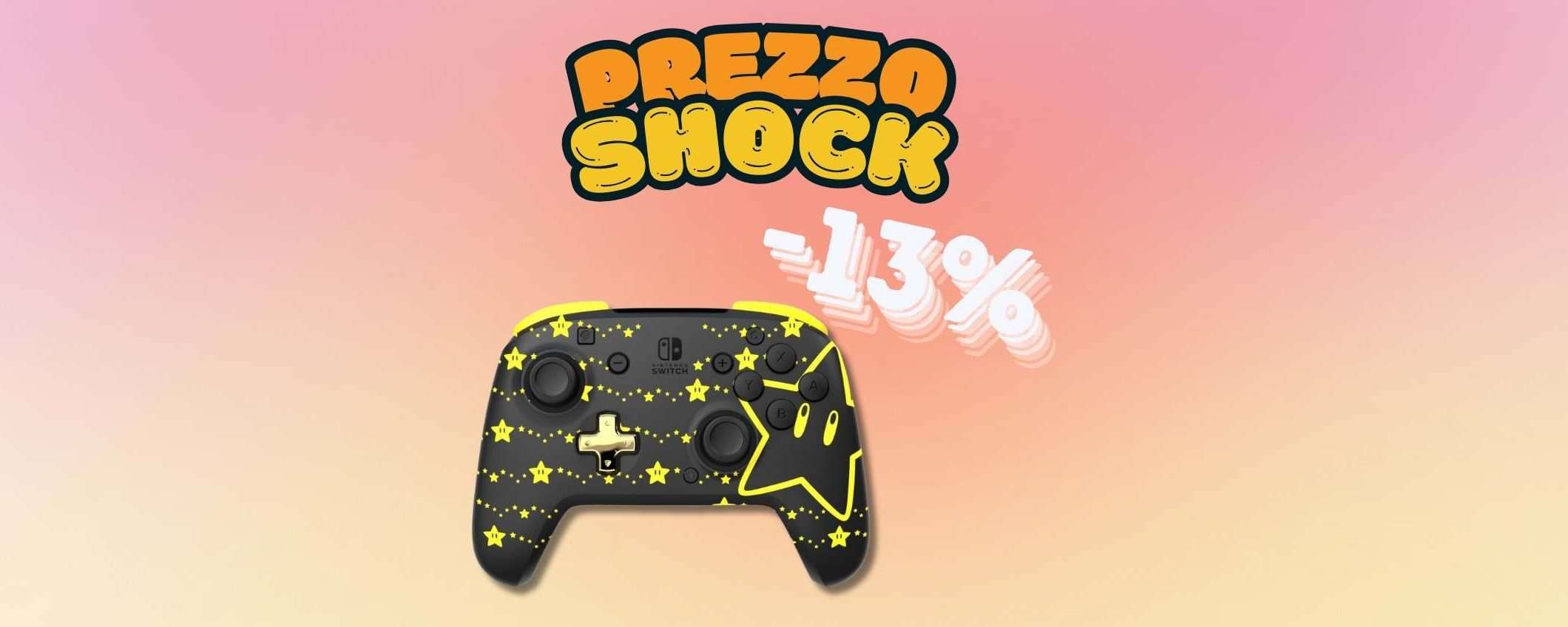 Controller Mario Stars per Nintendo Switch in sconto del 13% Controller Mario Stars per Nintendo Switch in sconto del 13%