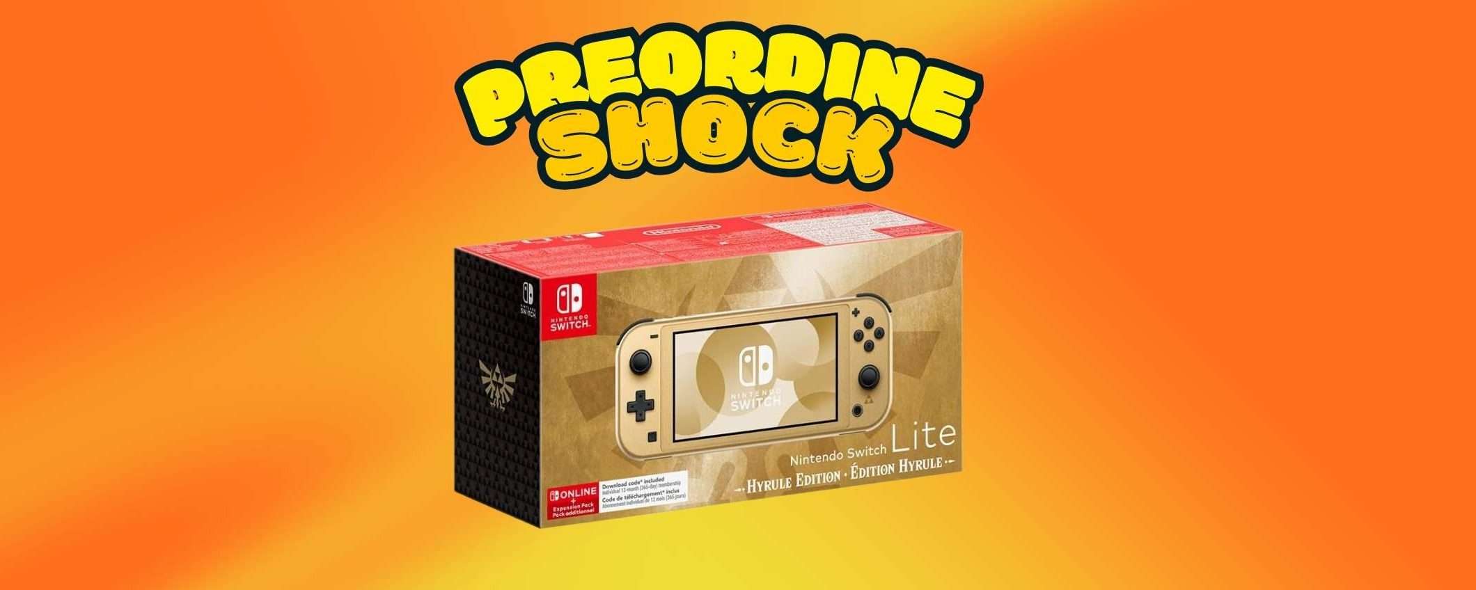 Preordina Nintendo Switch Lite Hyrule Edition al prezzo più basso! Preordina Nintendo Switch Lite Hyrule Edition al prezzo più basso!