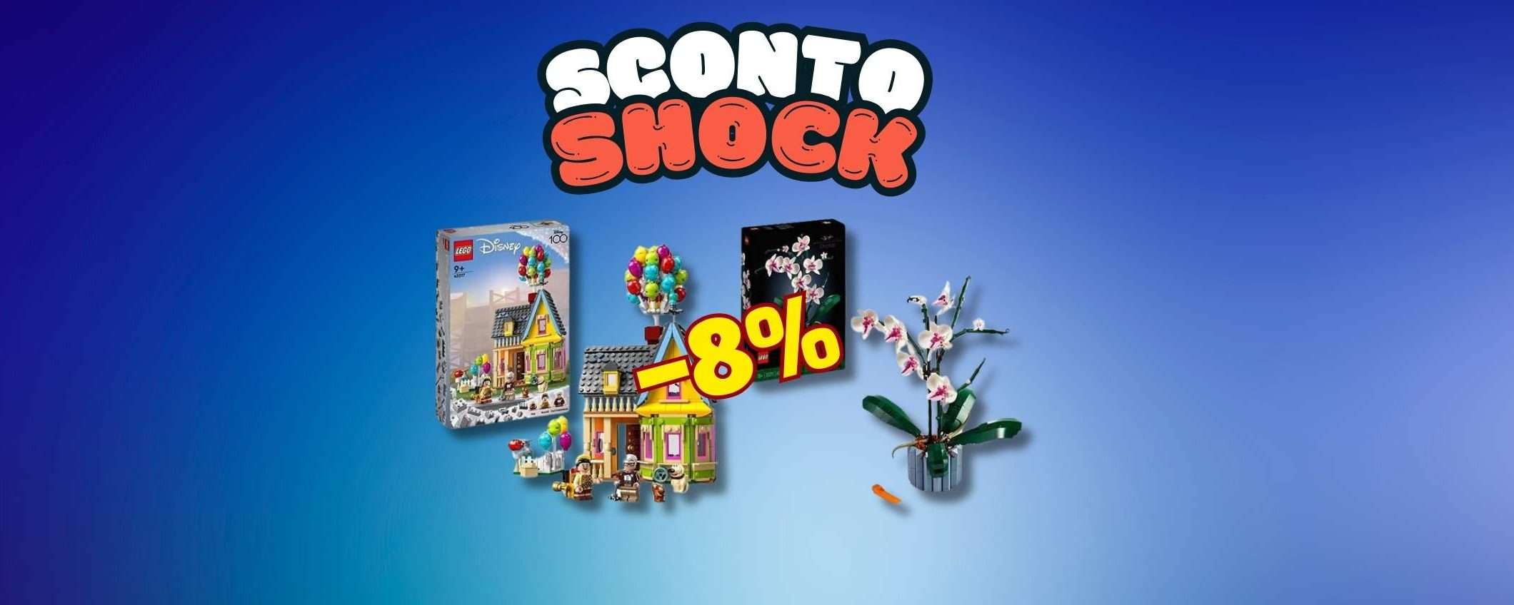 Set LEGO casa di Up + Icons Orchidea, prezzo FOLLE (-8%) Set LEGO casa di Up + Icons Orchidea, prezzo FOLLE (-8%)