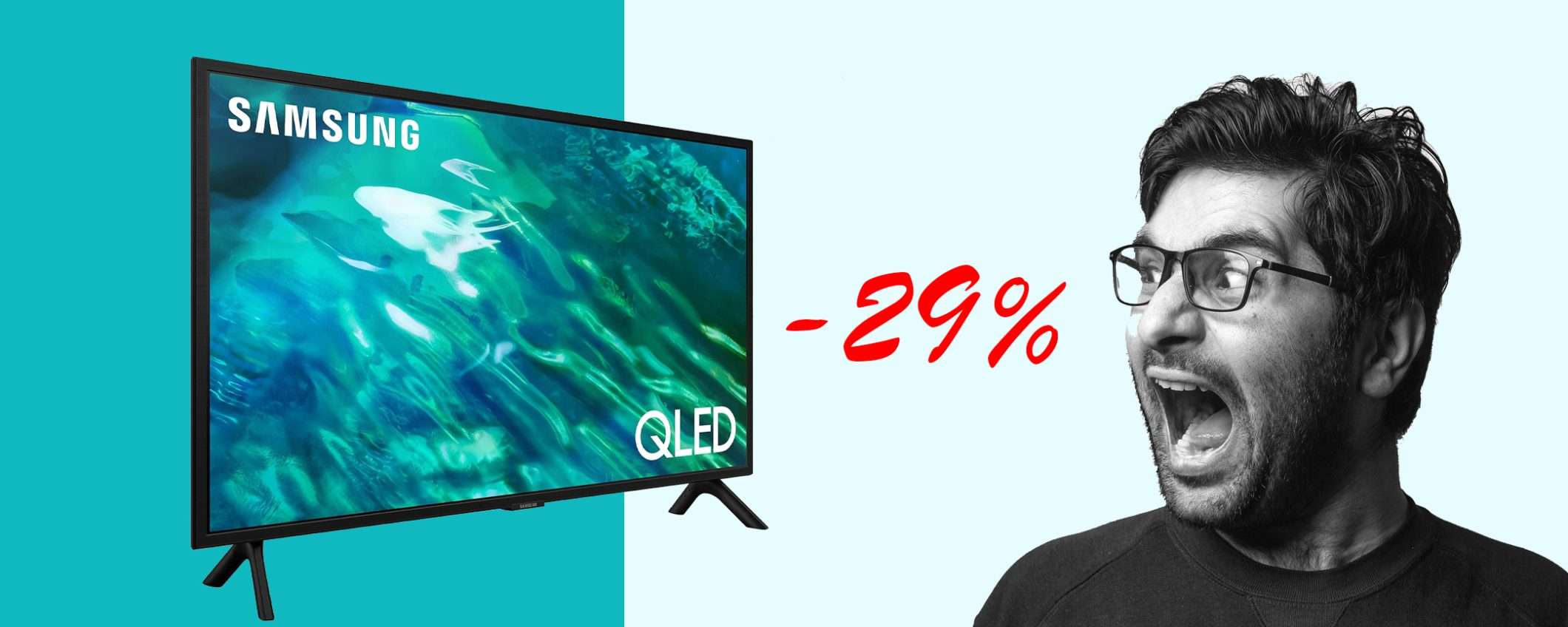 Smart TV Samsung da 32″ QLED FHD: sconto FOLLE del 29% Smart TV Samsung da 32″ QLED FHD: sconto FOLLE del 29%