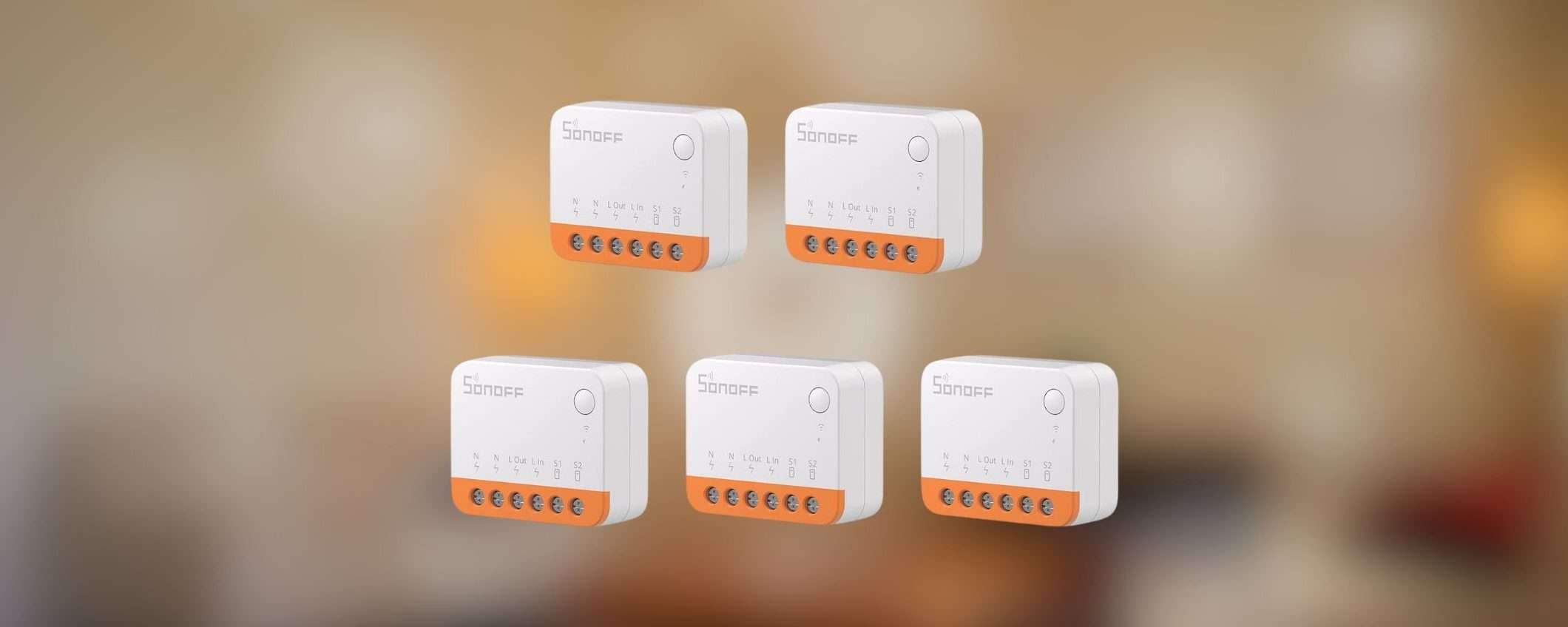 Interruttori intelligenti SONOFF: il pacco da 5 è in SCONTO su Amazon Interruttori intelligenti SONOFF: il pacco da 5 è in SCONTO su Amazon