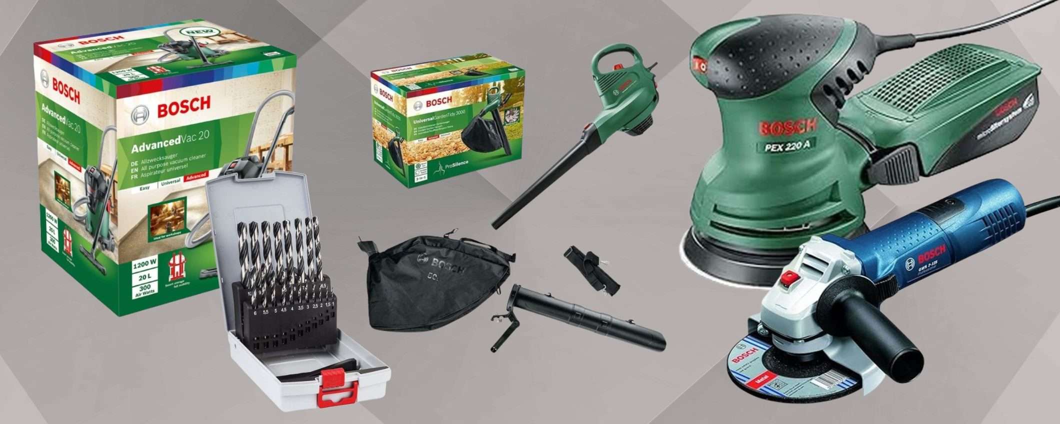 Bosch FUORITUTTO FOLLE: utensili e accessori svenduti da 17,99€