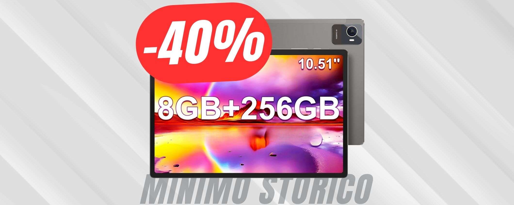 FOLLE SCONTO del -40% per questo TABLET (8+256GB) FOLLE SCONTO del -40% per questo TABLET (8+256GB)