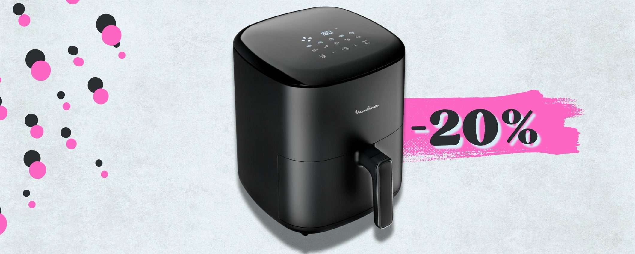 Easy Fry MAX, la friggitrice aria di Moulinex in offerta LAMPO da 5L Easy Fry MAX, la friggitrice aria di Moulinex in offerta LAMPO da 5L