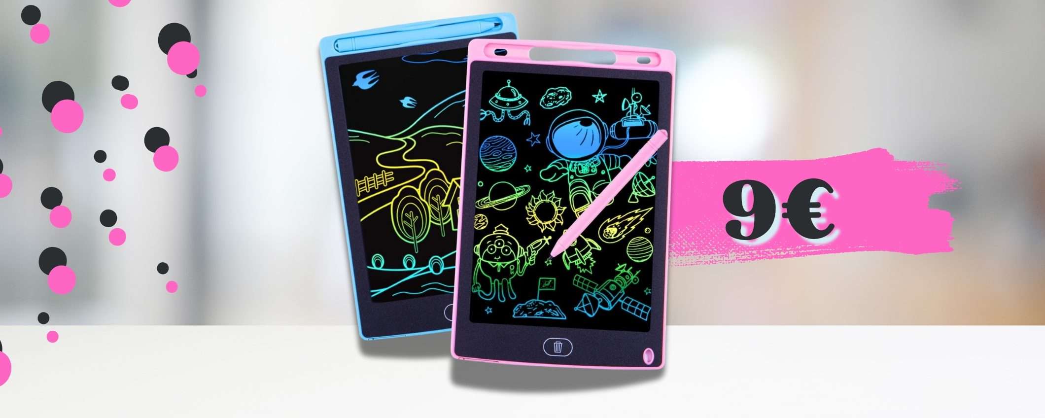 2 tavolette LCD per bambini e NON SOLO: 9€ sono un affare 2 tavolette LCD per bambini e NON SOLO: 9€ sono un affare