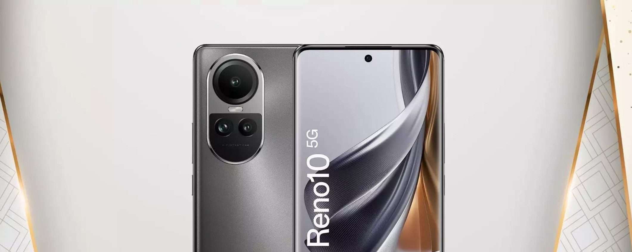 OPPO Reno 10 5G a meno di 350€ con in omaggio il supporto per auto OPPO Reno 10 5G a meno di 350€ con in omaggio il supporto per auto