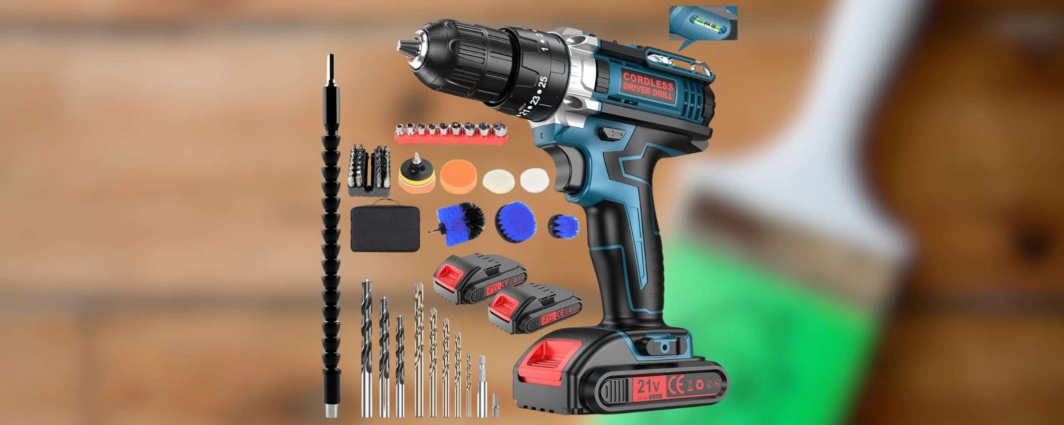 Trapano avvitatore 3-in-1 con 61 accessori: Amazon ti fa un SUPER PREZZO Trapano avvitatore 3-in-1 con 61 accessori: Amazon ti fa un SUPER PREZZO