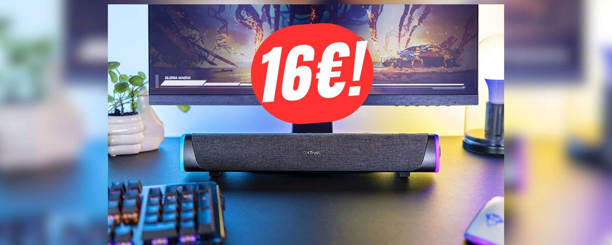 Migliora l'audio del tuo televisore con la soundbar di Trust (SCONTATA del -51%) Migliora l'audio del tuo televisore con la soundbar di Trust (SCONTATA del -51%)