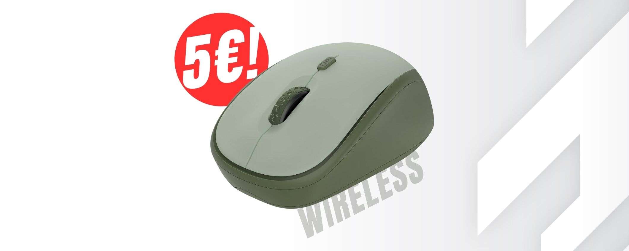 Wireless e portatile: crolla a 5€ il MOUSE di Trust! Wireless e portatile: crolla a 5€ il MOUSE di Trust!
