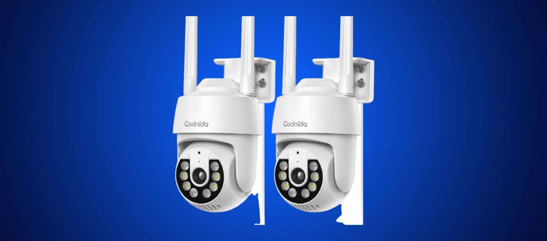 Coppia di telecamera per videosorveglianza in offerta: 2K, visione notturna, tante funzioanlità smart Coppia di telecamera per videosorveglianza in offerta: 2K, visione notturna, tante funzioanlità smart