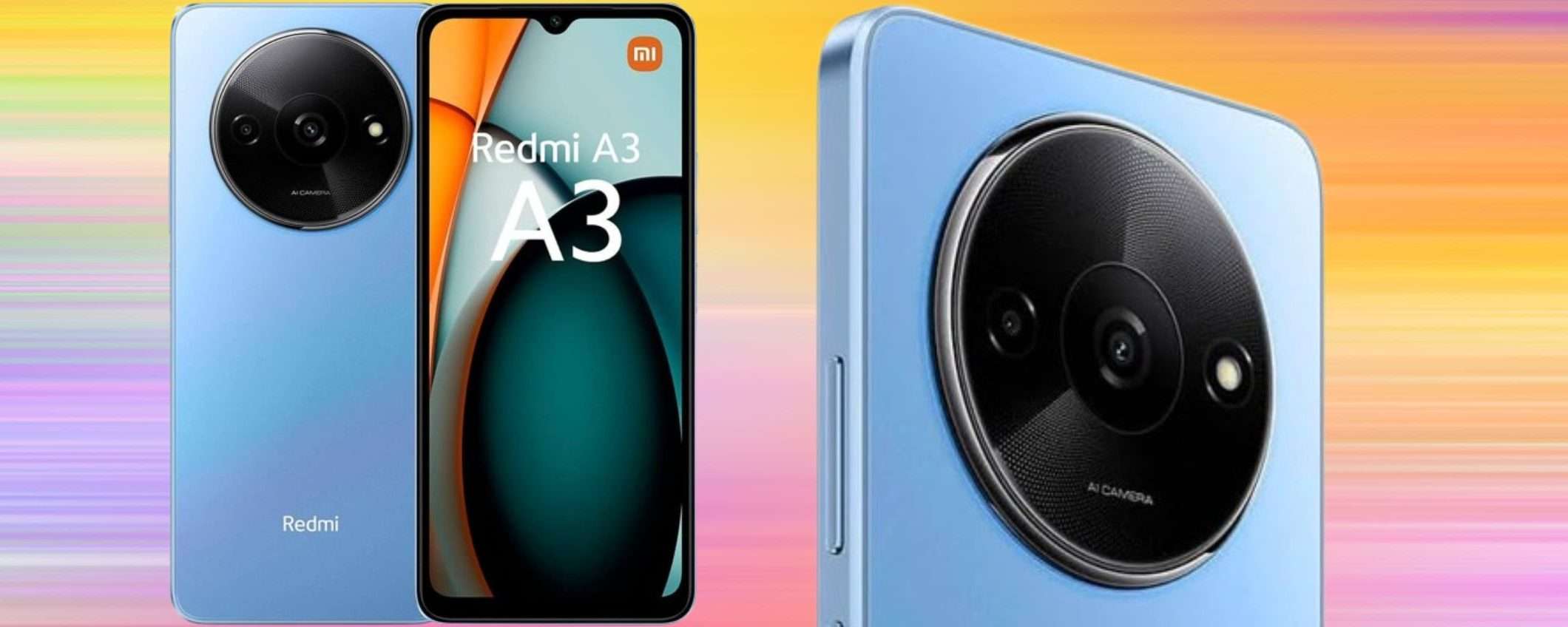 Xiaomi Redmi A3 a 88€ è PURA MAGIA: 128GB di spazio e connettività 5G Xiaomi Redmi A3 a 88€ è PURA MAGIA: 128GB di spazio e connettività 5G