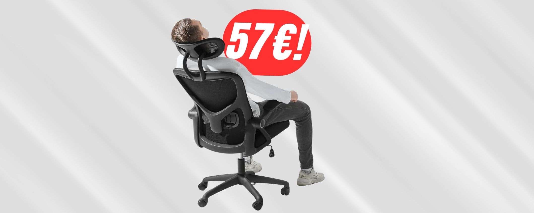 Regolabile e freschissima: questa POLTRONA ERGONOMICA a 57€ è una bomba! Regolabile e freschissima: questa POLTRONA ERGONOMICA a 57€ è una bomba!