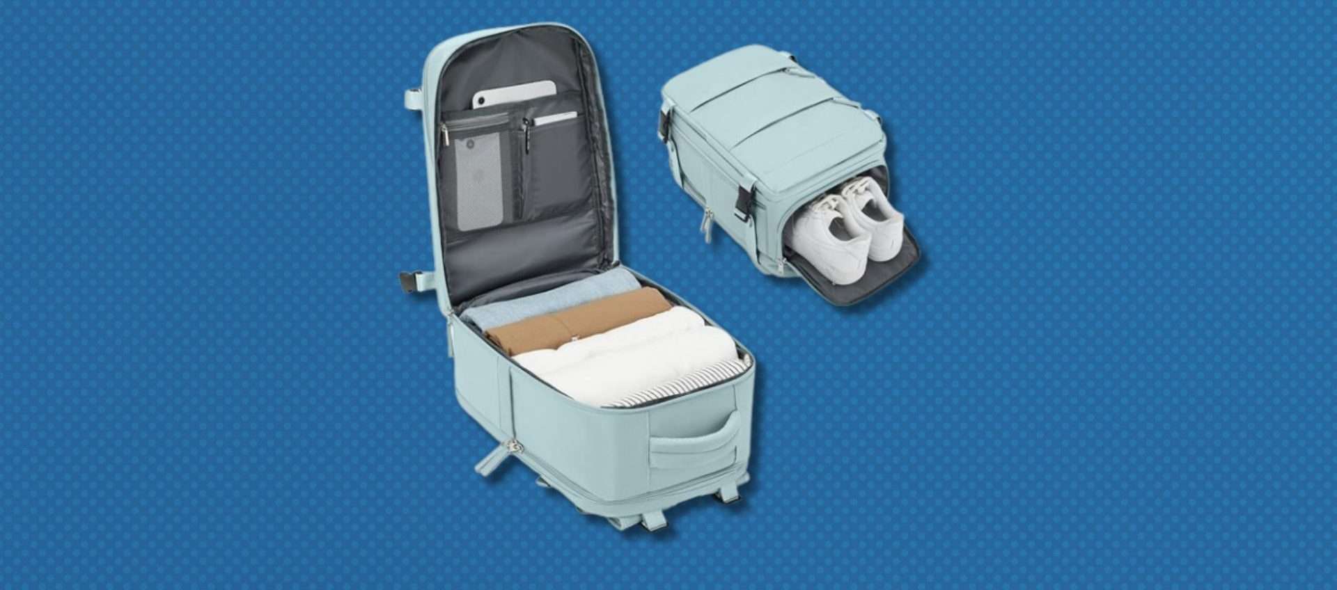 Zaino valigia per Ryanair (40×20×25 cm): comodissimo e in SUPER OFFERTA su Amazon Zaino valigia per Ryanair (40×20×25 cm): comodissimo e in SUPER OFFERTA su Amazon