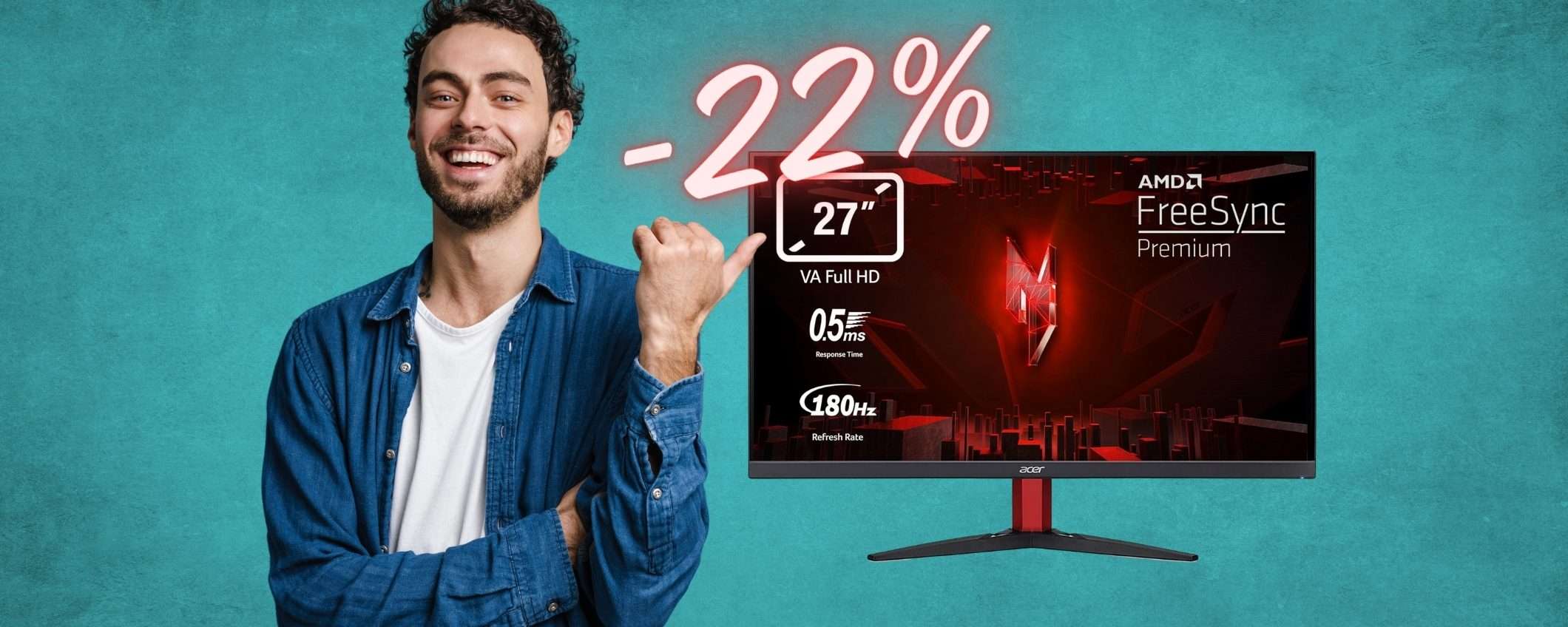 Acer Nitro: monitor Gaming da 27 Acer Nitro: monitor Gaming da 27