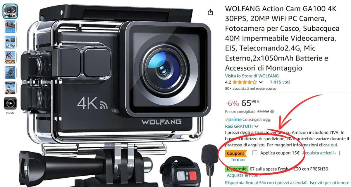 action-cam-wifi-4k-sensore-20-mp-telecomando-tua-50e-coupon