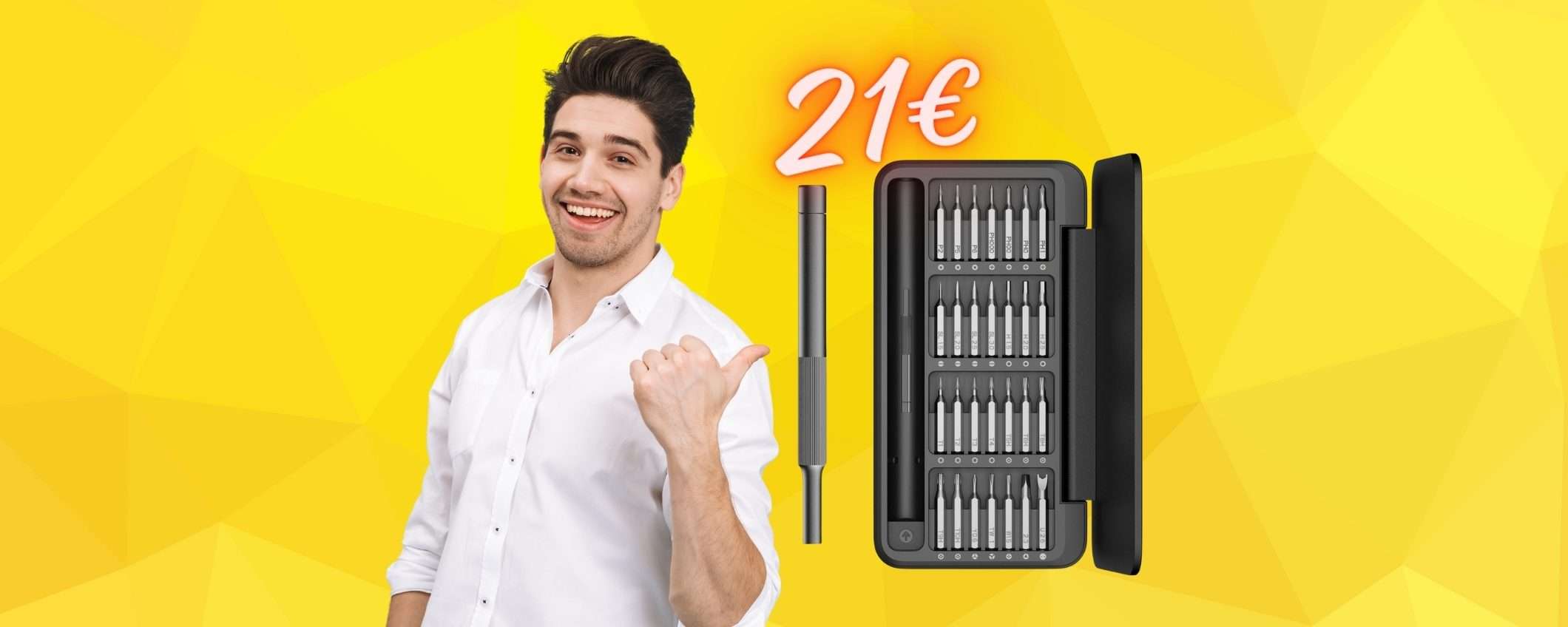 Appena 21€ per questo Set di cacciaviti di precisione 28 in 1, WOW Appena 21€ per questo Set di cacciaviti di precisione 28 in 1, WOW