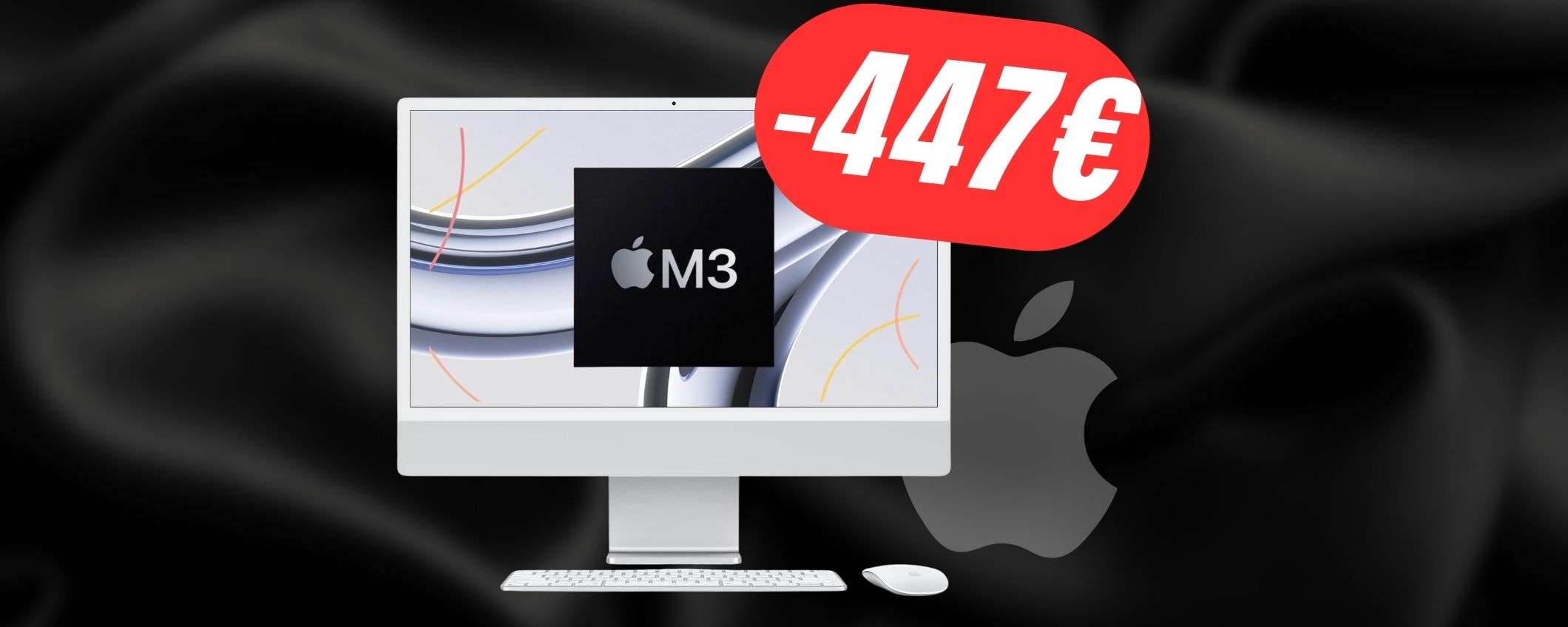 Apple iMac con chip M3 a 447€ in MENO: è la FOLLIA Amazon di oggi! Apple iMac con chip M3 a 447€ in MENO: è la FOLLIA Amazon di oggi!
