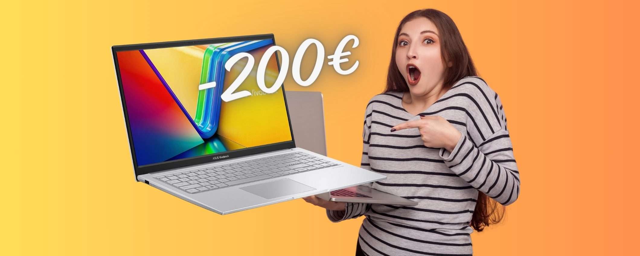 ASUS Vivobook 15: portatile da 15,6 pollici con i5 e SSD da 1TB (-200€) ASUS Vivobook 15: portatile da 15,6 pollici con i5 e SSD da 1TB (-200€)