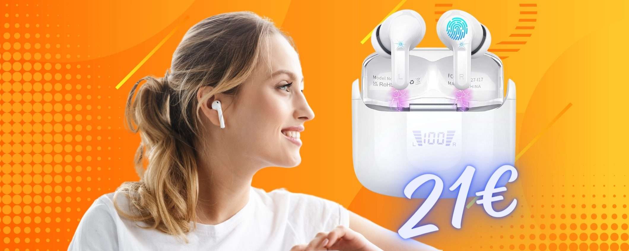 Auricolari Bluetooth con 40h di autonomia in OFFERTA ASSURDA a 21€ Auricolari Bluetooth con 40h di autonomia in OFFERTA ASSURDA a 21€
