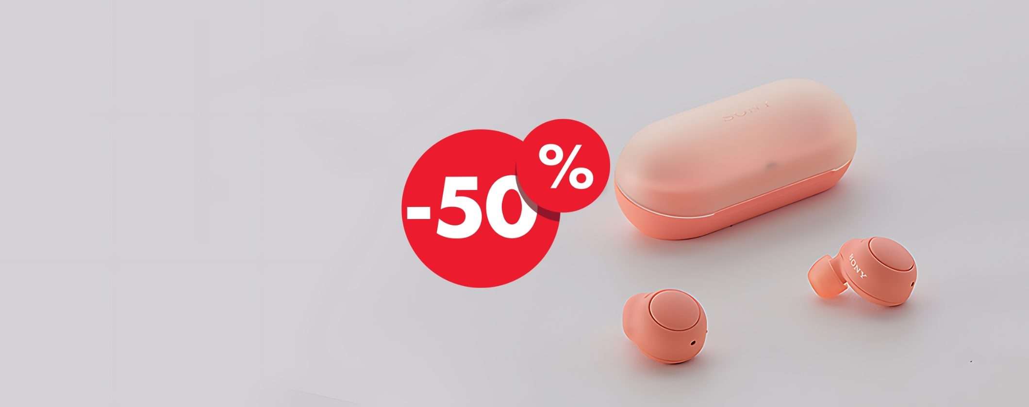 Auricolari True Wireless Sony oggi a -50%: il suono passa da qui Auricolari True Wireless Sony oggi a -50%: il suono passa da qui