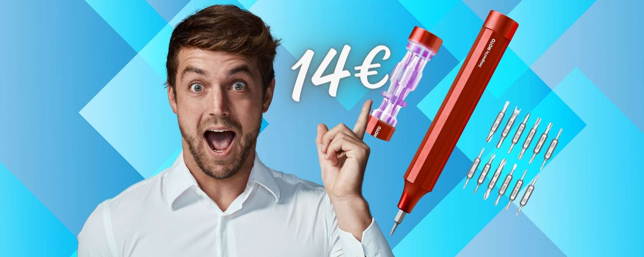 Cacciavite di precisione: mini set con 24 punte in acciaio a SOLI 14€ Cacciavite di precisione: mini set con 24 punte in acciaio a SOLI 14€