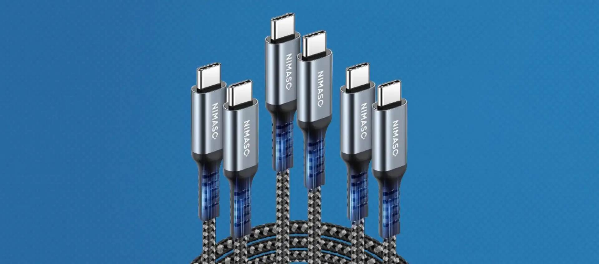 Pacco da 3 cavi USB-C (fino a 60) in offerta ad un prezzo super conveniente Pacco da 3 cavi USB-C (fino a 60) in offerta ad un prezzo super conveniente