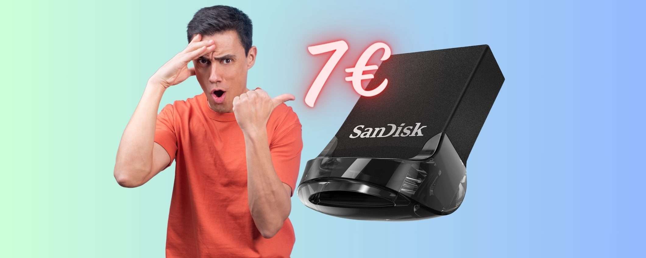 Chiavetta USB SanDisk da 64GB con lettura fino a 130 MB/s tua a 7€ Chiavetta USB SanDisk da 64GB con lettura fino a 130 MB/s tua a 7€