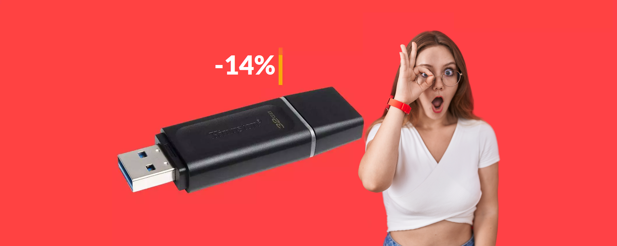 Chiavetta USB 32GB: costa solo 8€ ma ha una velocità PAZZESCA