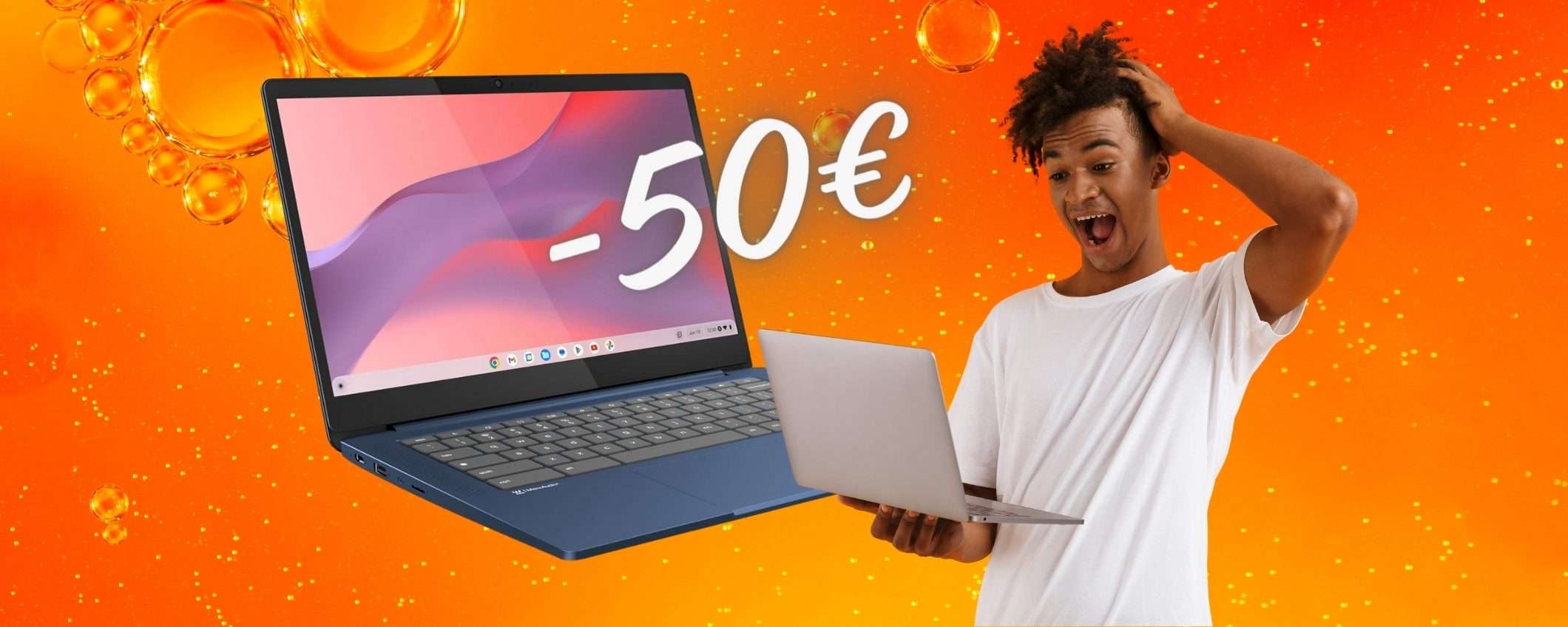 Chromebook Lenovo IP Slim 3 in OFFERTA su Amazon a 50€ in MENO Chromebook Lenovo IP Slim 3 in OFFERTA su Amazon a 50€ in MENO