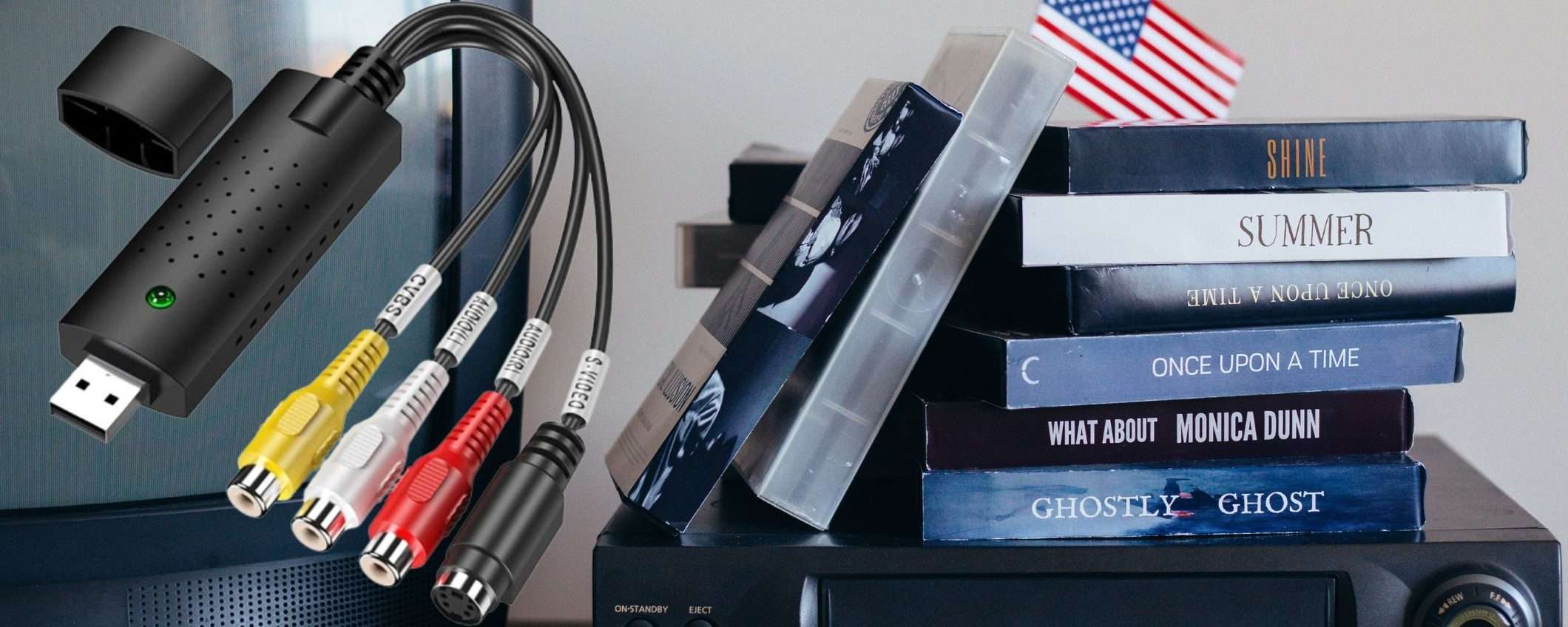 Vecchie videocassette a NUOVA VITA con questo convertitore da 9,96€ (Amazon) Vecchie videocassette a NUOVA VITA con questo convertitore da 9,96€ (Amazon)