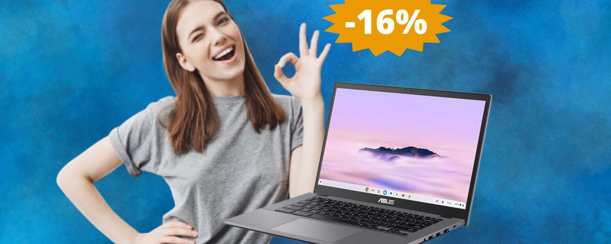ASUS Chromebook Plus: sconto IMPERDIBILE del 16% ASUS Chromebook Plus: sconto IMPERDIBILE del 16%