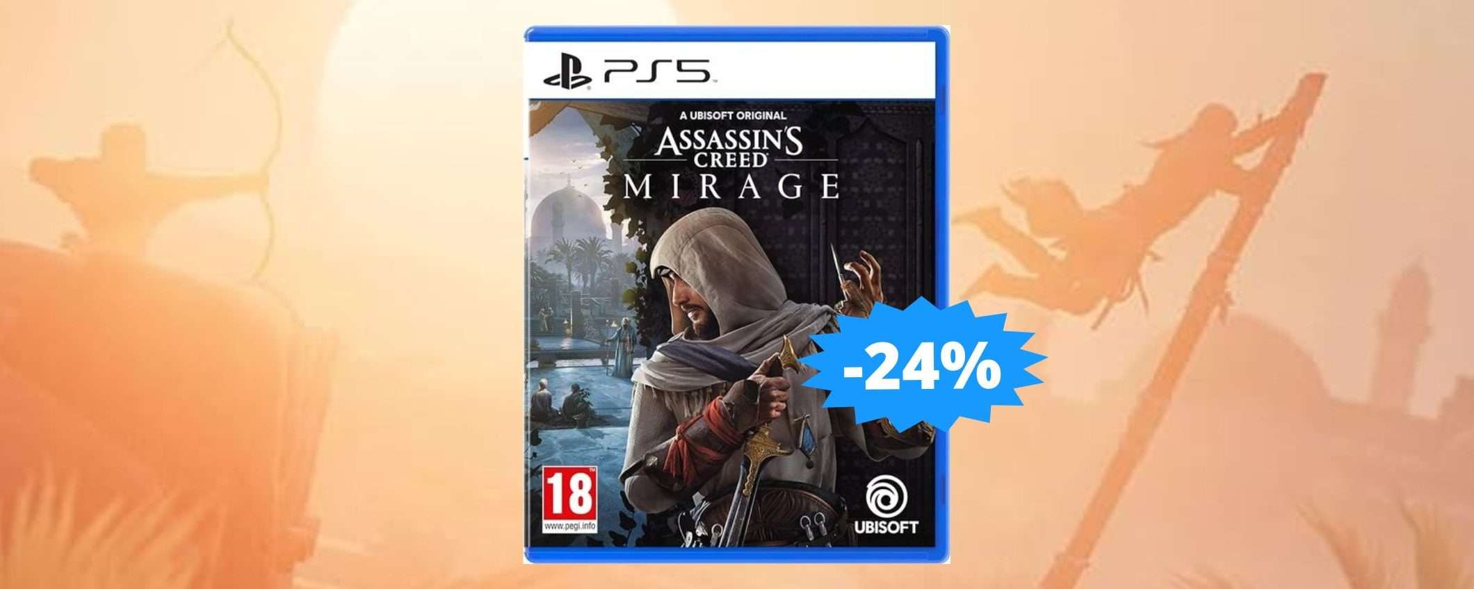 Assassin's Creed Mirage per PS5: SUPER sconto del 24% su Amazon Assassin's Creed Mirage per PS5: SUPER sconto del 24% su Amazon