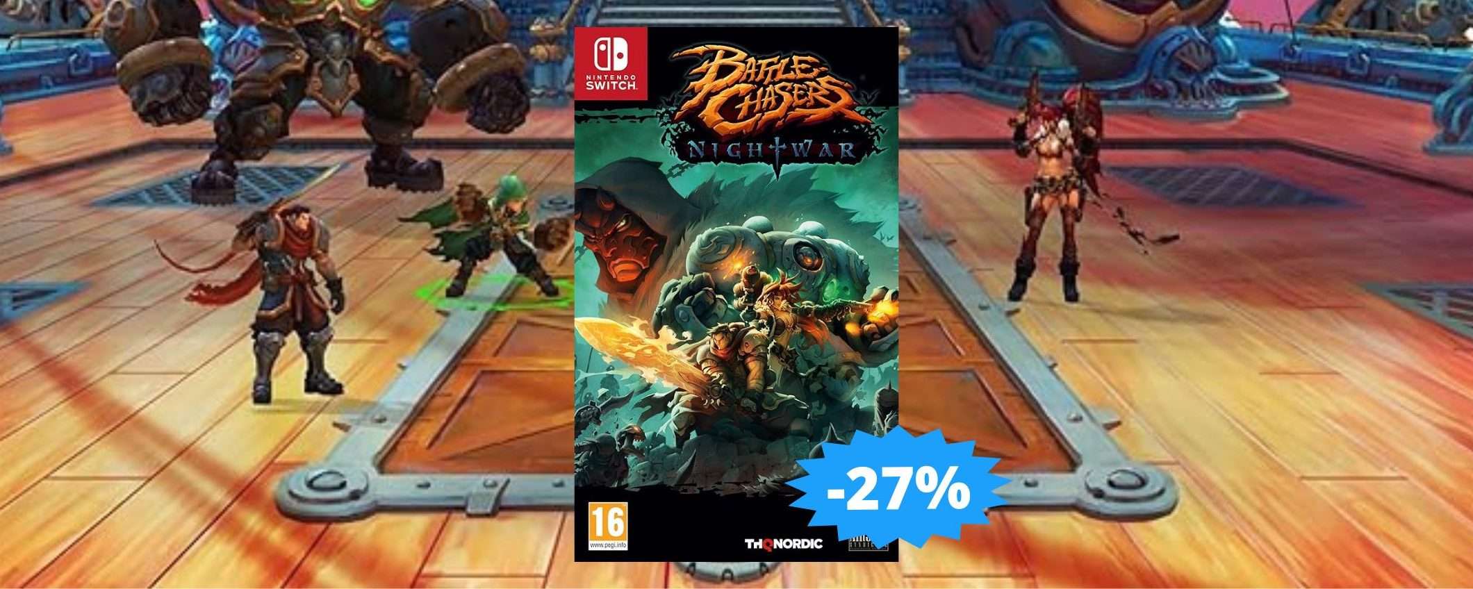 Battle Chasers Nightwar per Switch: sconto EPICO del 27% Battle Chasers Nightwar per Switch: sconto EPICO del 27%